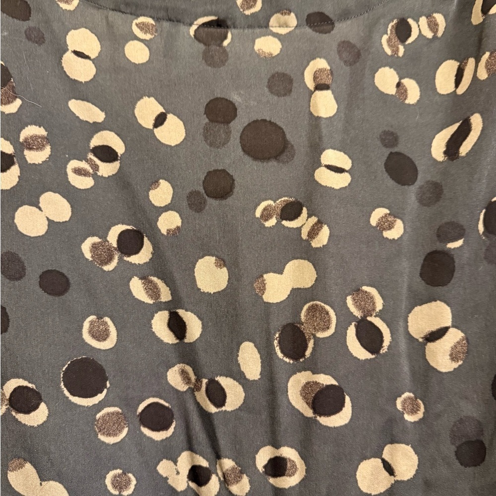 French Connection Stylish Brown Black and Cream Women's Top Sz XL - Picture 6 of 8